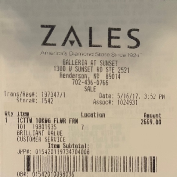 1CTTW 10K White Gold And Diamond Wedding Ring Set (3). - Picture 2 of 5